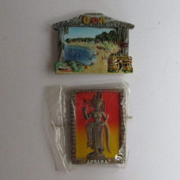 12 Refrigerator Magnets Asia Thailand Phuket Korea Japan Goa Aspara Vietnam - Picture 10 of 16